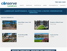 Tablet Screenshot of conservelandcare.com